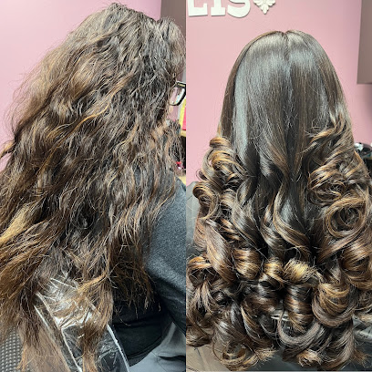 FLOR LIS SALON | Blowout | Silk Press | Dominican Blowout | Balayage Color Technique | Women Haircut | Curly Haircut